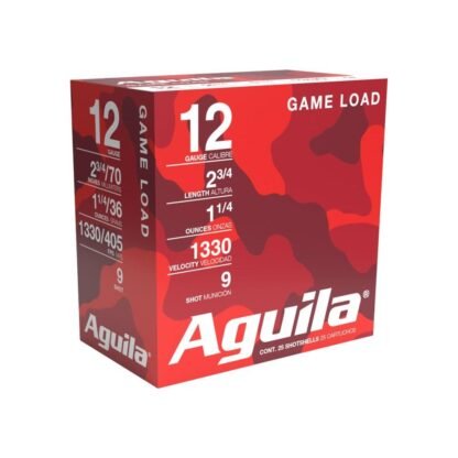 Aguila 12ga HV 2-3/4 1-1/4oz 1330fps #9 25/RD