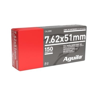 Aguila 7.62X51 MM (.308 NATO) FMJBT 150 GR 20/RD