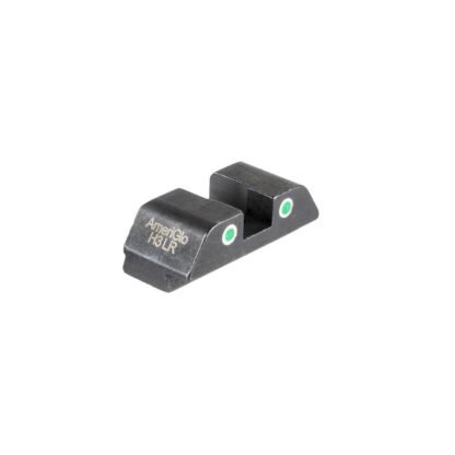 Tritium Rear Sight for Glock (all) Green Tritium 2-Dot White Outlines