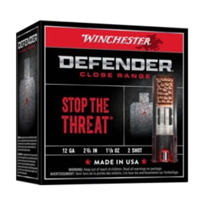 12 GA 2-3/4 DEFENDER #2 LEAD 1-1/8 OZ 25 Rounds